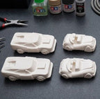 Kit de peinture moulage figurine thème voitures vintage - Création artisanale Activité manuelle pour enfants et adultes