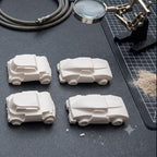 Kit de peinture moulage figurine thème voitures vintage - Création artisanale Activité manuelle pour enfants et adultes