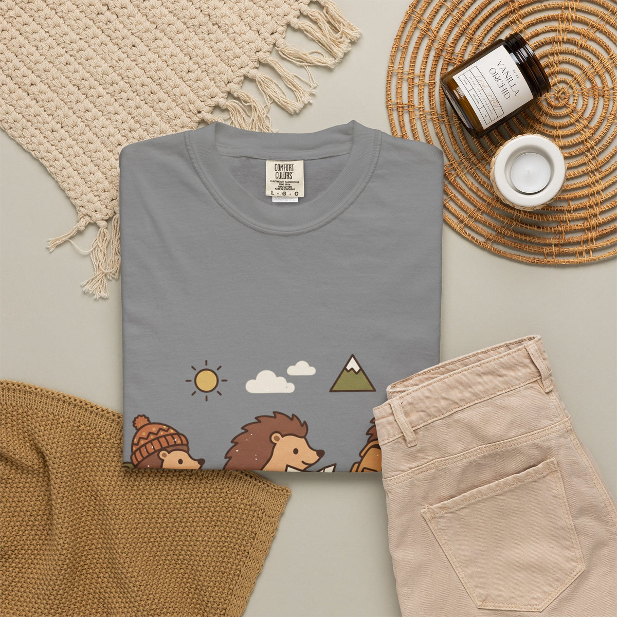 Hedgehog Hiking T-Shirt
