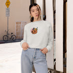 Women's Cropped Fleece Pullover – Cozy Fall Sweatshirt