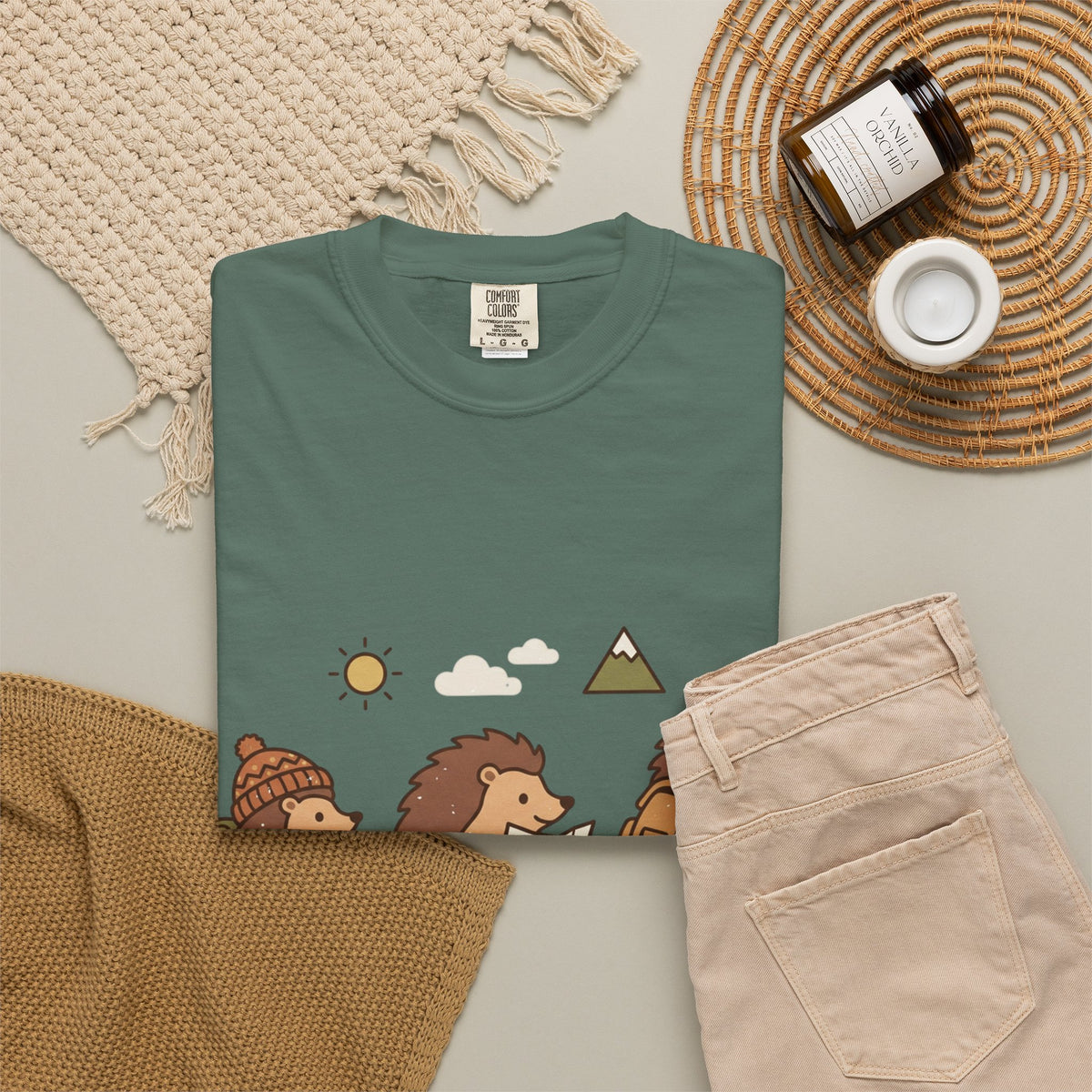 Hedgehog Hiking T-Shirt