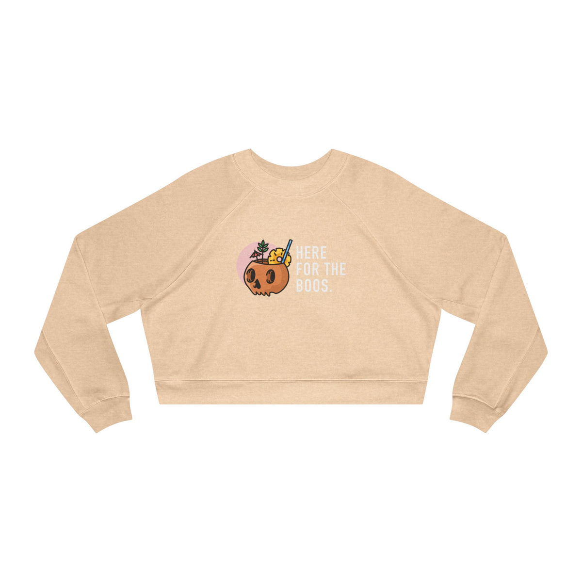 Women's Cropped Fleece Pullover – Cozy Fall Sweatshirt