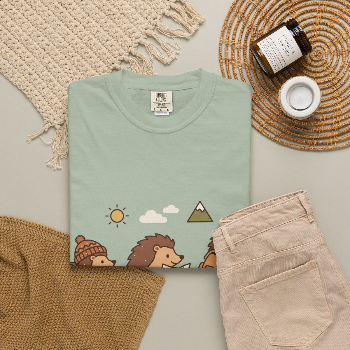 Hedgehog Hiking T-Shirt