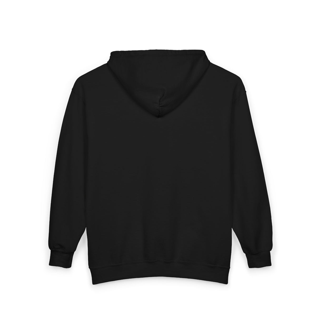 Black Zip-Up Hoodie for Men & Women – Graphic Streetwear Sweatshirt