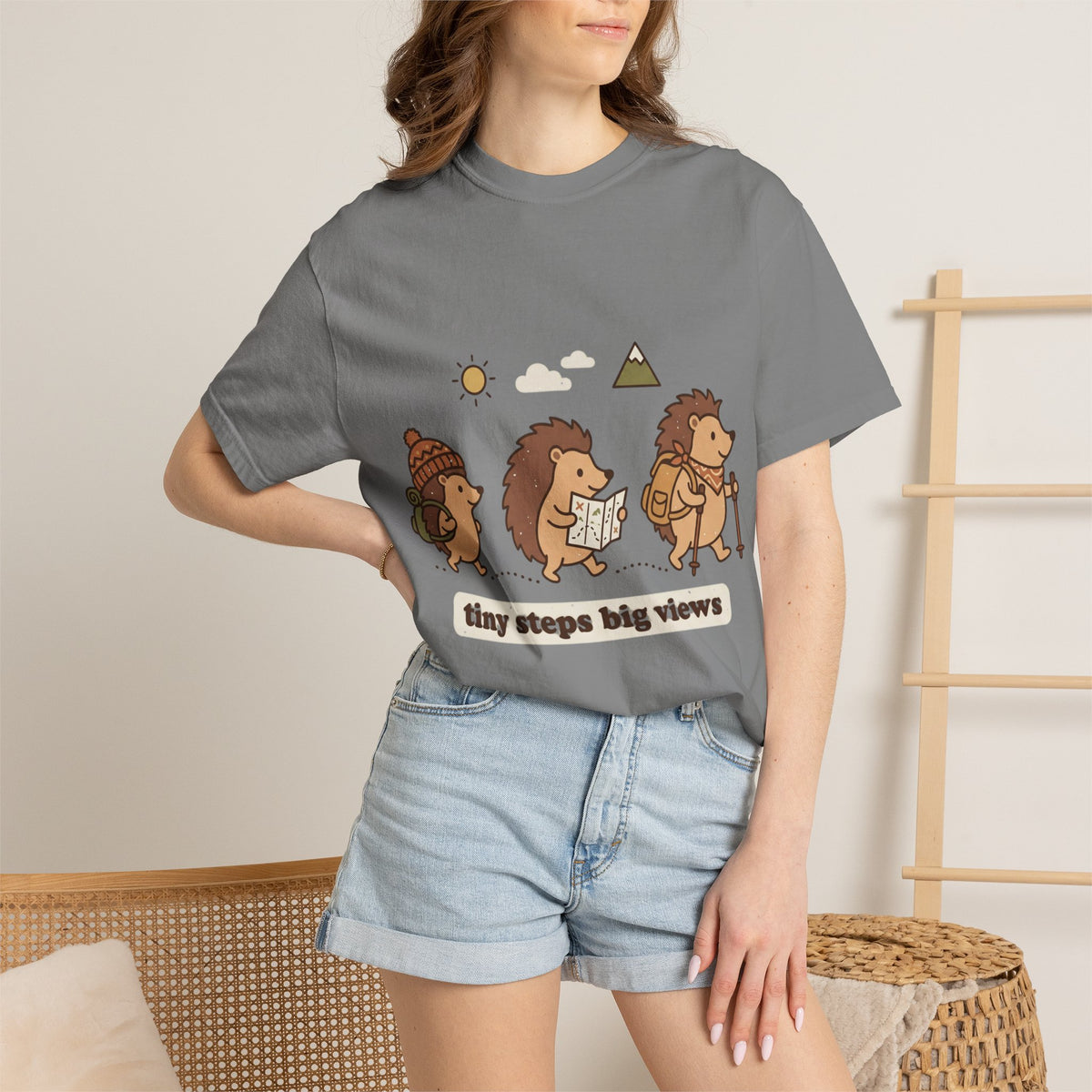 Hedgehog Hiking T-Shirt