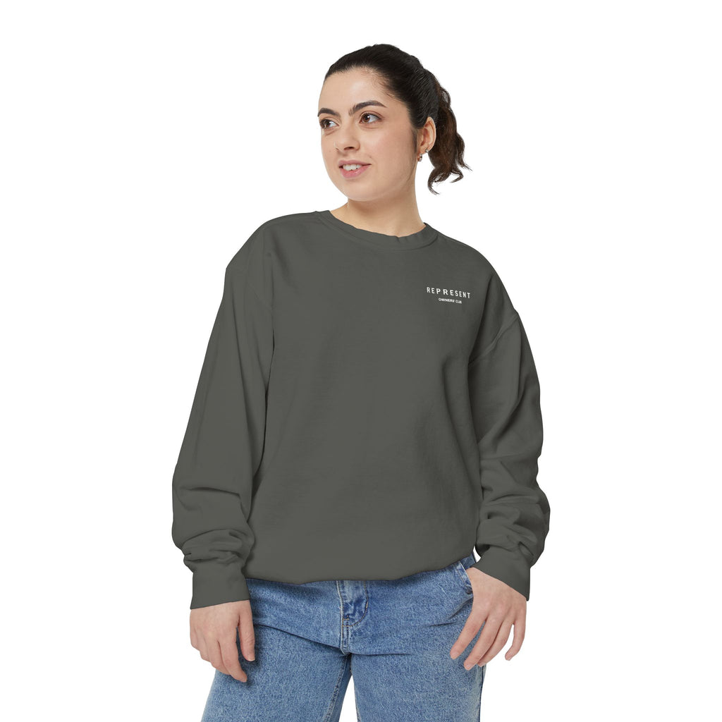 Unisex Garment-Dyed Sweatshirt – Soft Cotton Crewneck, Relaxed Fit, Minimal Streetwear Pullover