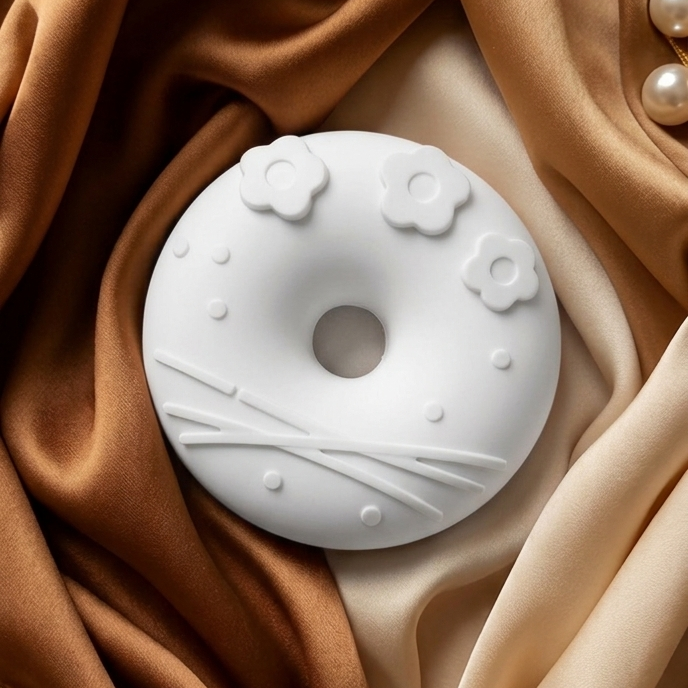 Kit de peinture moulage figurine thème donuts - Création artisanale Activité manuelle pour enfants et adultes