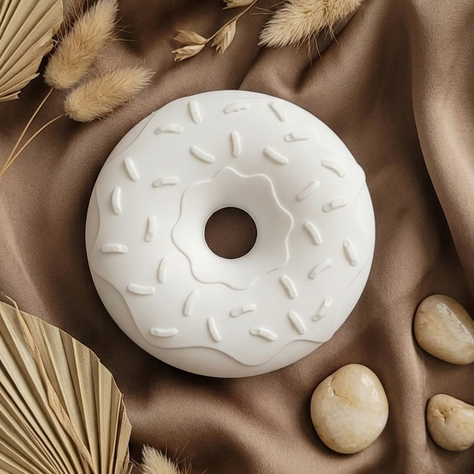Kit de peinture moulage figurine thème donuts - Création artisanale Activité manuelle pour enfants et adultes