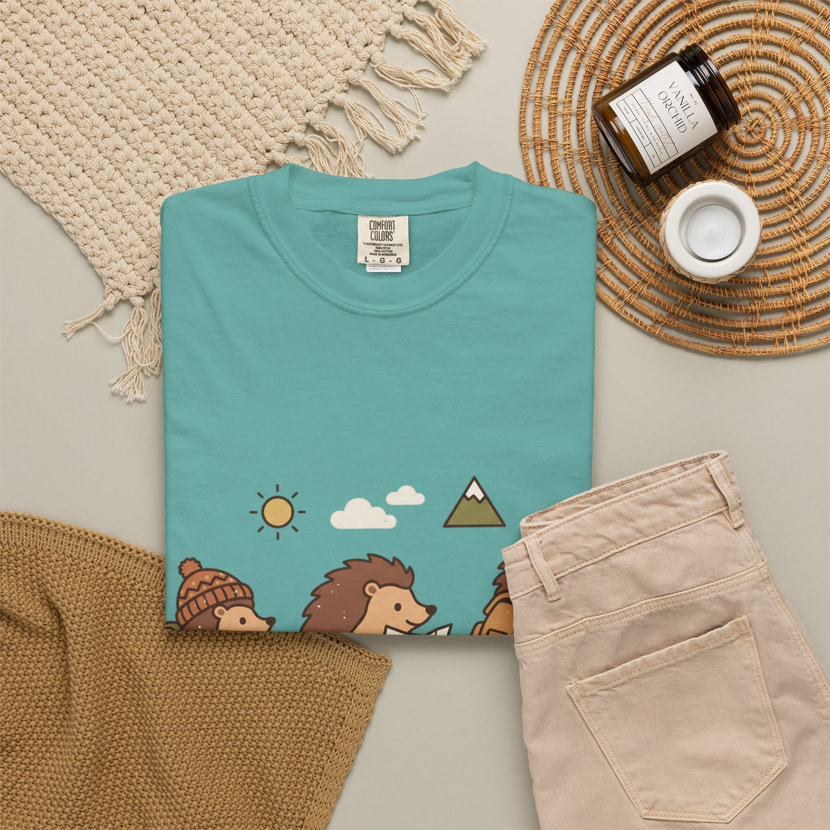Hedgehog Hiking T-Shirt