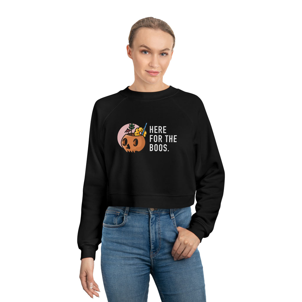 Women's Cropped Fleece Pullover – Cozy Fall Sweatshirt
