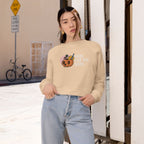 Women's Cropped Fleece Pullover – Cozy Fall Sweatshirt
