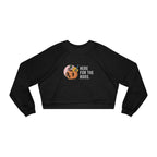 Women's Cropped Fleece Pullover – Cozy Fall Sweatshirt