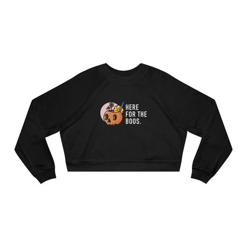 Women's Cropped Fleece Pullover – Cozy Fall Sweatshirt