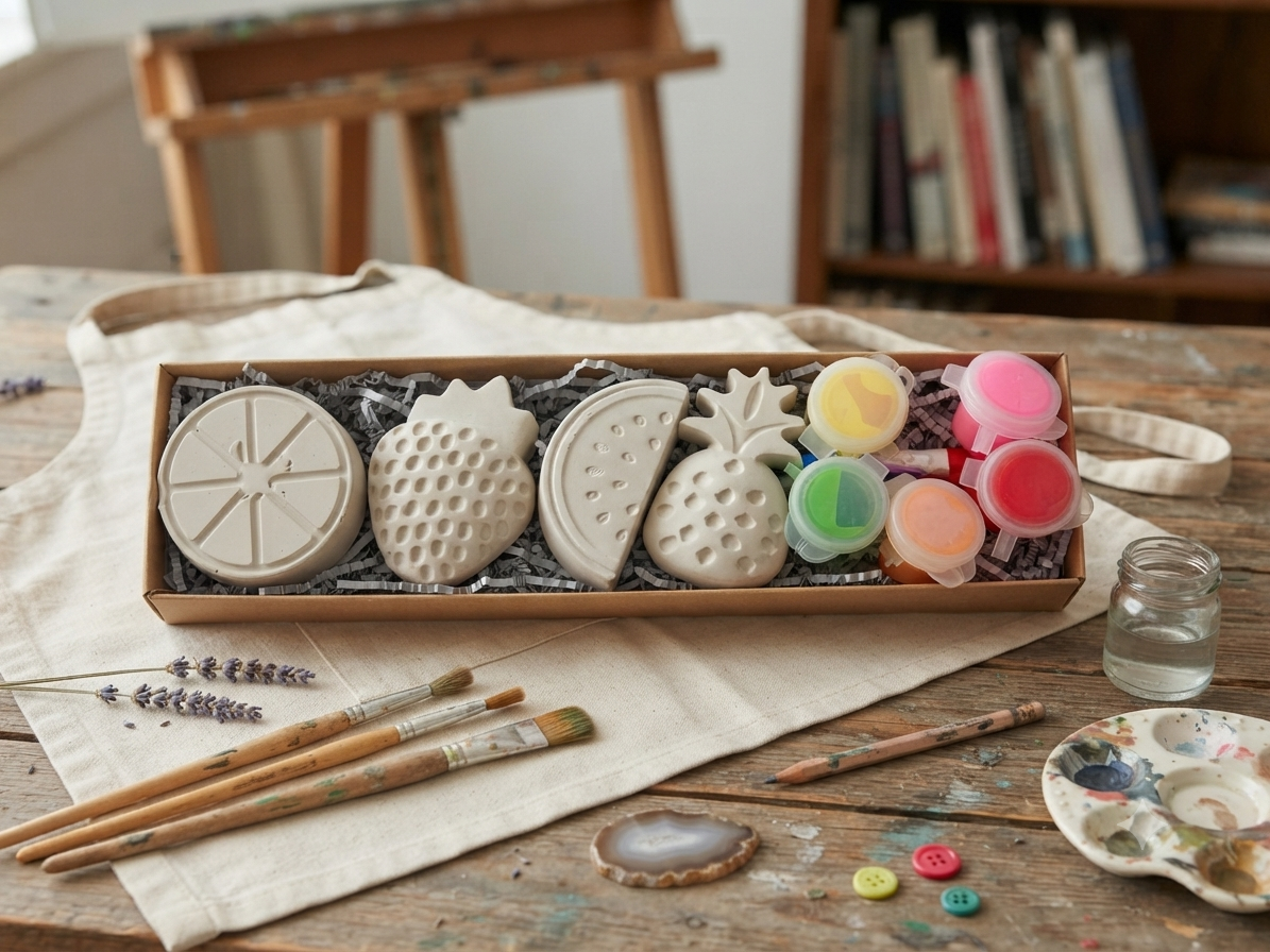 Kit de peinture pour plâtre à faire soi-même aux fruits, cadeau d'anniversaire, cadeau d'anniversaire