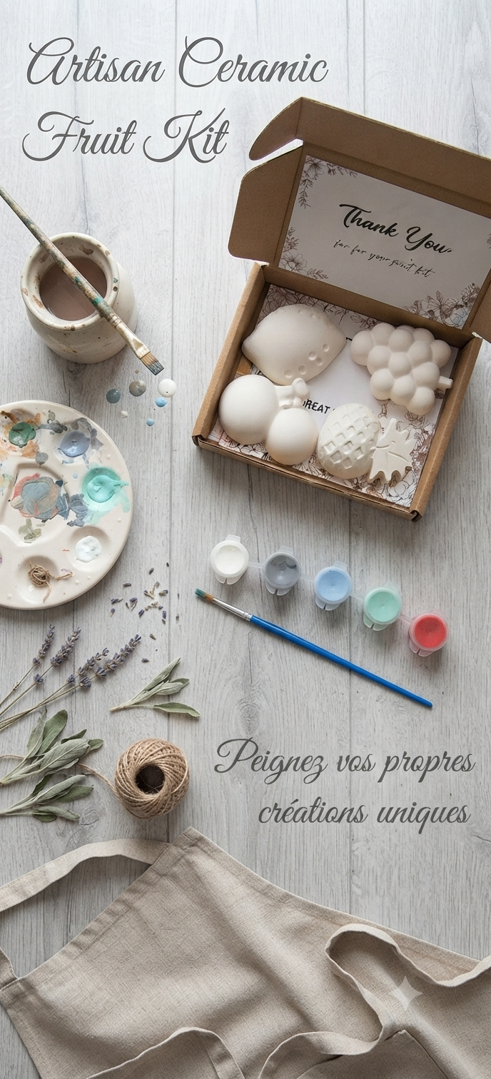 Kit Créatif de Fruits : Peignez vos propres créations uniques !
